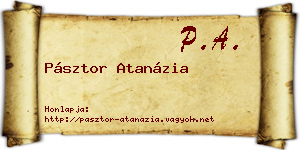 Pásztor Atanázia névjegykártya